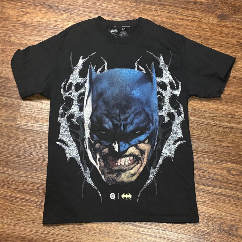 DC Comics Batman Wrath Graphic Crewneck T-Shirt Men's Sz Medium Black Tee